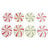 Martha Stewart Crafts - Wonderland Collection - Christmas - Coasters - Peppermint