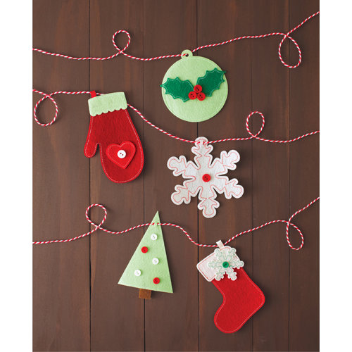 Martha Stewart Crafts - Cottage Christmas Collection - Garland - Icons