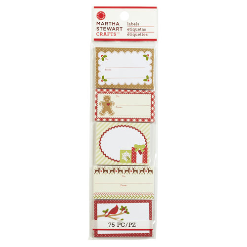 Martha Stewart Crafts - Cottage Christmas Collection - Adhesive Label Pad