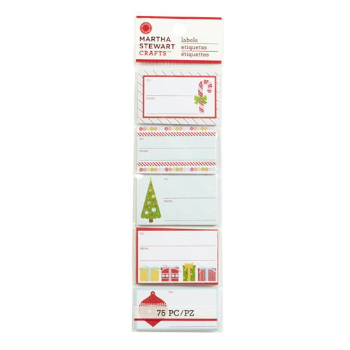 Martha Stewart Crafts - Wonderland Collection - Christmas - Adhesive Label Pad