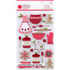 Martha Stewart Crafts - Cottage Christmas Collection - 3 Dimensional Stickers with Glitter Accents - Baking