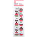 Martha Stewart Crafts - Cottage Christmas Collection - 3 Dimensional Stickers with Glitter Accents - Cupcakes