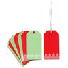 Martha Stewart Crafts - Holiday - Tags - Red Scroll, CLEARANCE