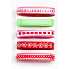 Martha Stewart Crafts - Holiday - Ribbon Pack - Frosty Gingerbread, BRAND NEW
