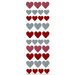 Martha Stewart Crafts - Valentine - Glitter Stickers - Hearts