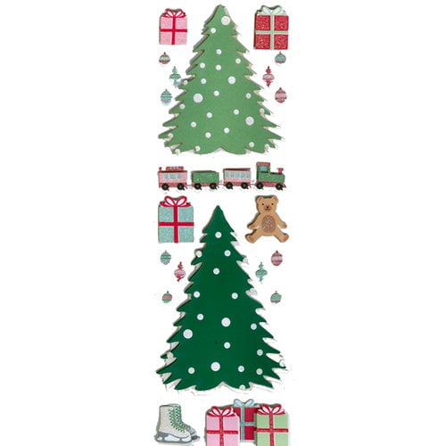 Martha Stewart Crafts - Holiday - Glitter Stickers - Vintage Tree