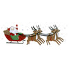 Martha Stewart Crafts - Holiday - Stickers - Vintage Santa Sleigh, BRAND NEW