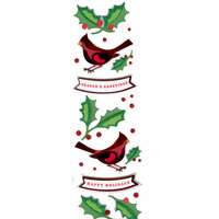 Martha Stewart Crafts - Holiday - Stickers - Cardinal and Holly