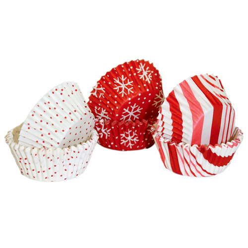 Martha Stewart Crafts - Holiday - Cupcake Wrappers - Candy Cane