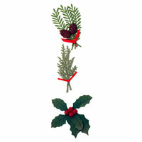 Martha Stewart Crafts - Holiday - Stickers - Traditional Holly and Sprig, CLEARANCE