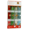 Martha Stewart Crafts - Holiday - Glitter Embellishment Variety - 12 Piece Set - Gingerbread