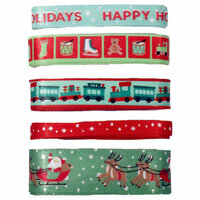 Martha Stewart Crafts - Holiday - Adhesive Ribbon Pack - Vintage, BRAND NEW
