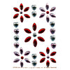 Martha Stewart Crafts - Valentine - Bling - Gemstone Stickers - Heart, CLEARANCE