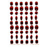 Martha Stewart Crafts - Valentine - Bling - Gemstone Stickers - Ruby, CLEARANCE