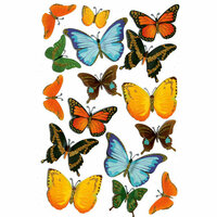 Martha Stewart Crafts - 3 Dimensional Stickers with Glitter Accents - Butterfly, CLEARANCE