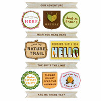 Martha Stewart Crafts - 3 Dimensional Stickers - Woodland Phrases