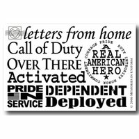 Memories In Uniform - Rub Ons - Letters from Home