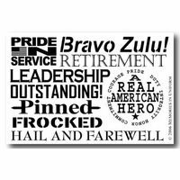 Memories In Uniform - Rub Ons - Bravo Zulu, CLEARANCE