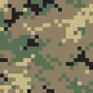 Memories In Uniform - Paper - Green Pixel 2 Camouflage