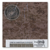 Combat Creations - Memories in Uniform - 12 x 12 Paper Kit - USMC-D Camouflage