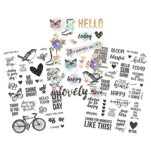 Simple Stories - Bliss Collection - Clear Stickers