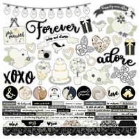 Simple Stories - Always and Forever Collection - 12 x 12 Cardstock Stickers - Combo