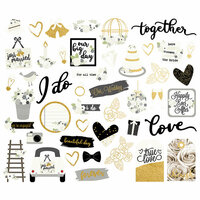 Simple Stories - Always and Forever Collection - Bits and Pieces with Foil Accents