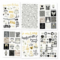 Simple Stories - Always and Forever Collection - Cardstock Stickers with Foil Accents