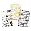 Simple Stories - Always and Forever Collection - Clear Stickers with Foil Accents