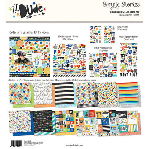 Simple Stories - Lil' Dude Collection - 12 x 12 Collector's Essential Kit