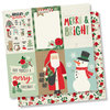 Simple Stories - Merry and Bright Collection - Christmas - 12 x 12 Double Sided Paper - 4 x 6 Vertical Elements
