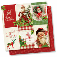 Simple Stories - Simple Vintage Christmas Collection - 12 x 12 Double Sided Paper - 4 x 6 Vertical Elements