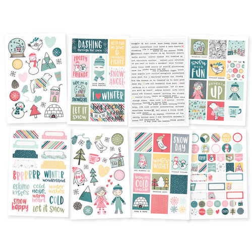 Simple Stories - Freezin' Season Collection - Cardstock Stickers