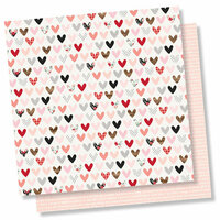 Simple Stories - Kissing Booth Collection - 12 x 12 Double Sided Paper - Love Day