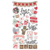 Simple Stories - Kissing Booth Collection - Chipboard Stickers