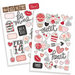 Simple Stories - Kissing Booth Collection - Puffy Stickers