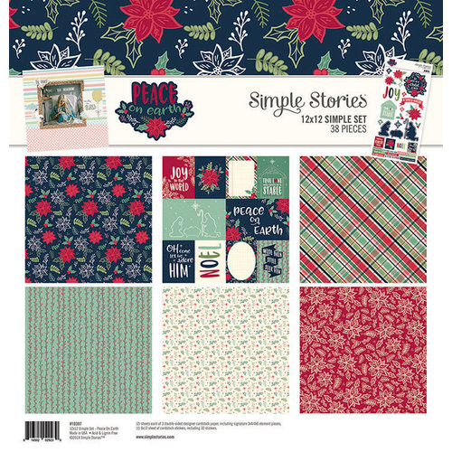 Simple Stories - Peace on Earth Collection - Christmas - 12 x 12 Collection Kit