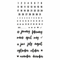 Simple Stories - Carpe Diem - Clear Acrylic Stamps - It's a Date