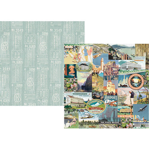 Simple Stories - Simple Vintage Traveler Collection - 12 x 12 Double Sided Paper - Wanderlust