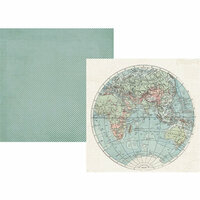 Simple Stories - Simple Vintage Traveler Collection - 12 x 12 Double Sided Paper - Hello World