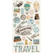 Simple Stories - Simple Vintage Traveler Collection - Chipboard Stickers