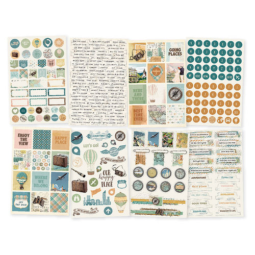 Simple Stories - Simple Vintage Traveler Collection - Cardstock Stickers