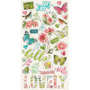 Simple Stories - Simple Vintage Botanicals Collection - Chipboard Stickers