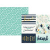 Simple Stories - Heart Collection - 12 x 12 Double Sided Paper with Foil Accents - 4 x 6 Elements