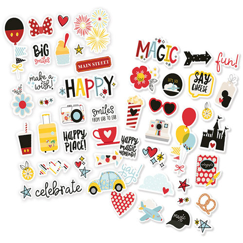 Simple Stories - Say Cheese 4 Collection - Puffy Stickers