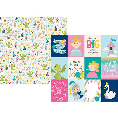 Simple Stories - Little Princess Collection - 12 x 12 Double Sided Paper - 3 x 4 Elements
