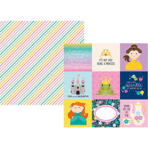 Simple Stories - Little Princess Collection - 12 x 12 Double Sided Paper - 4 x 4 Elements