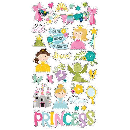 Simple Stories - Little Princess Collection - Chipboard Stickers