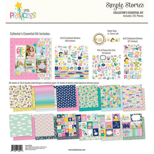 Simple Stories - Little Princess Collection - 12 x 12 Collector's Essential Kit