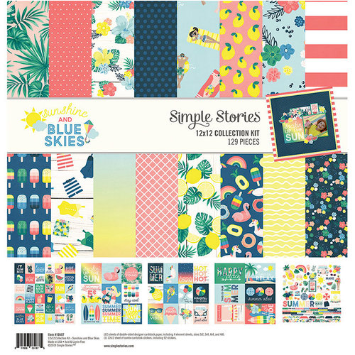 Simple Stories - Sunshine and Blue Skies Collection - 12 x 12 Collection Kit